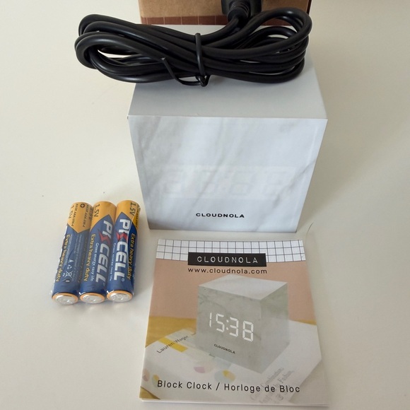 Other - Cloudnola Block Clock with Cables